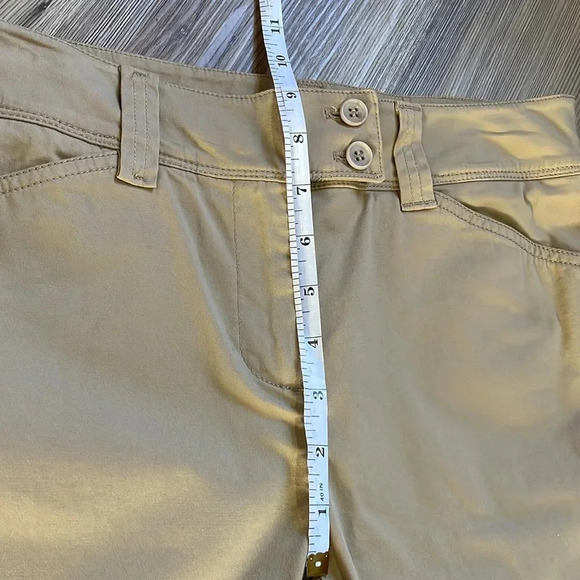Jones New York Sport khaki Pants Tan Pockets Size 4P Casual Stretch Neutral NWT - Picture 10 of 15